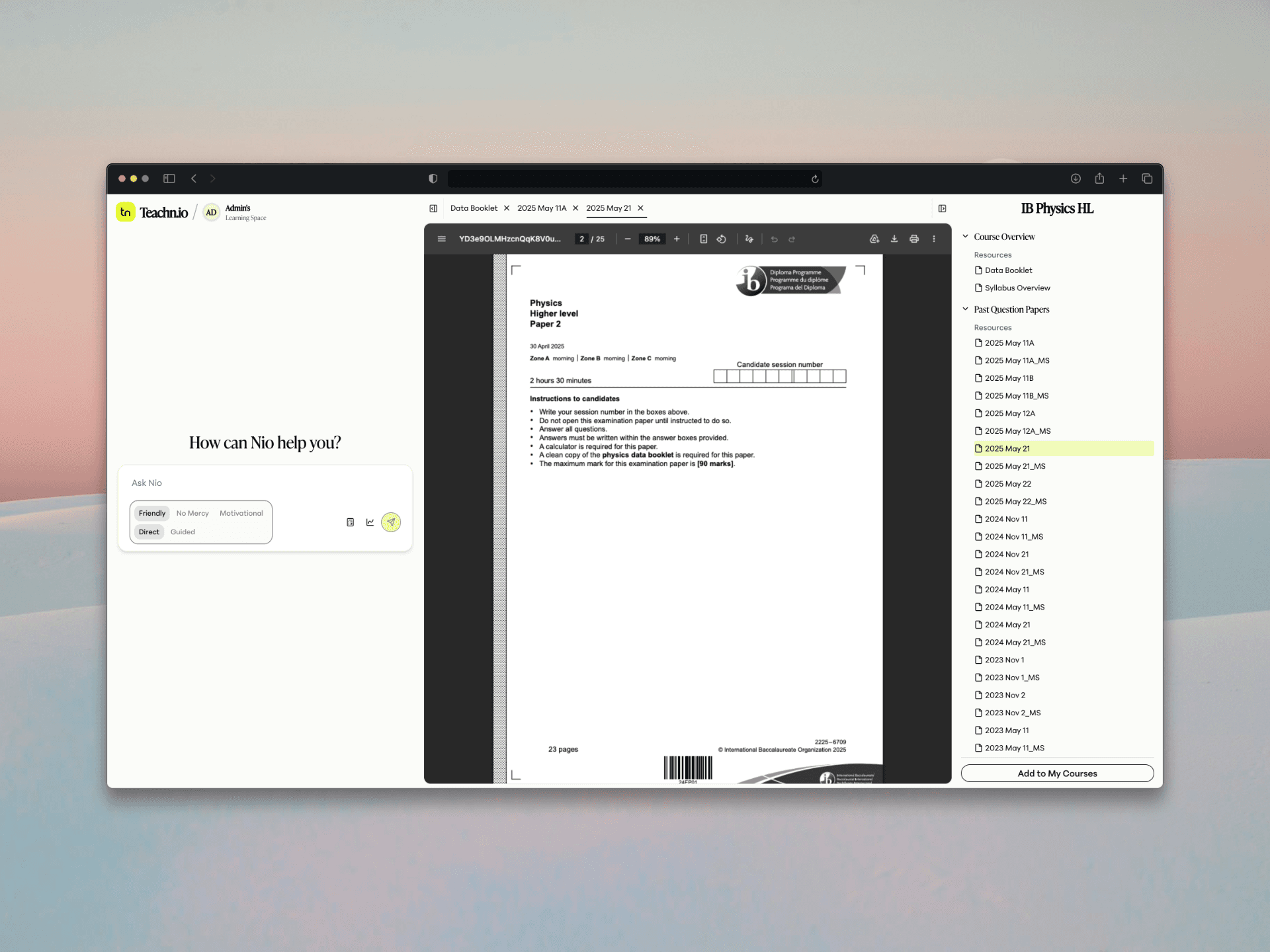 Teachn learning workspace preview