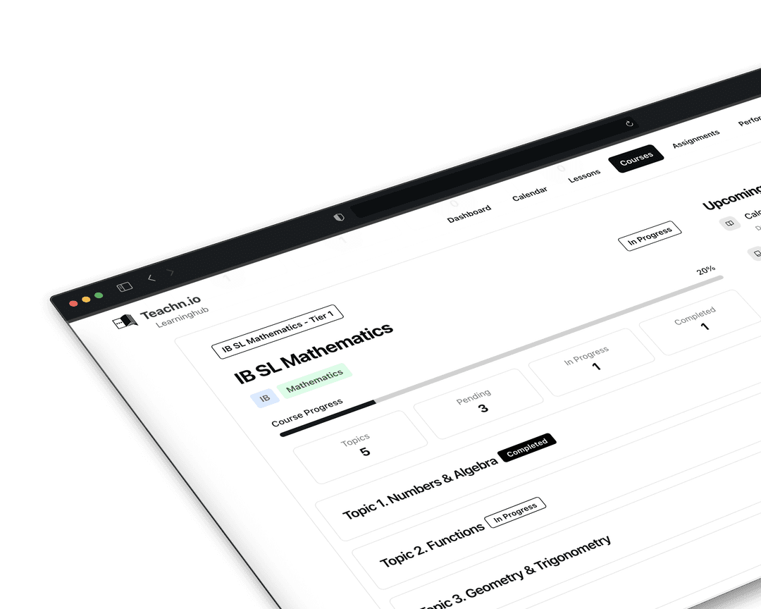 Student learning platform