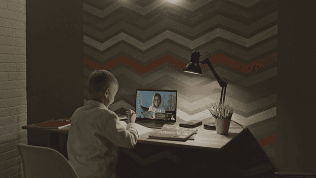 Tutor and student in virtual session
