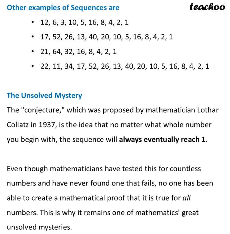 Apply the Collatz conjecture to n=13