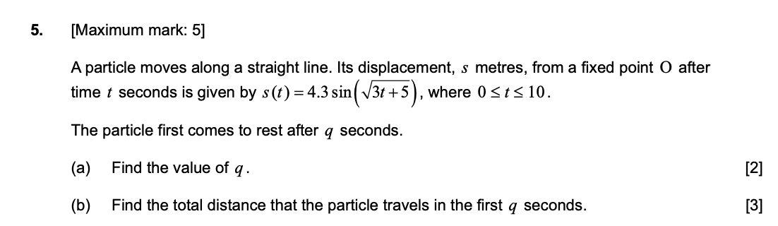 IB Mathematics AA SL - 2023 Nov Paper 2 TZ2